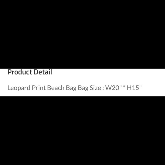 Ready for the 🏖 Beach/Pool. Leopard Canvas Totes - Picture 7 of 7